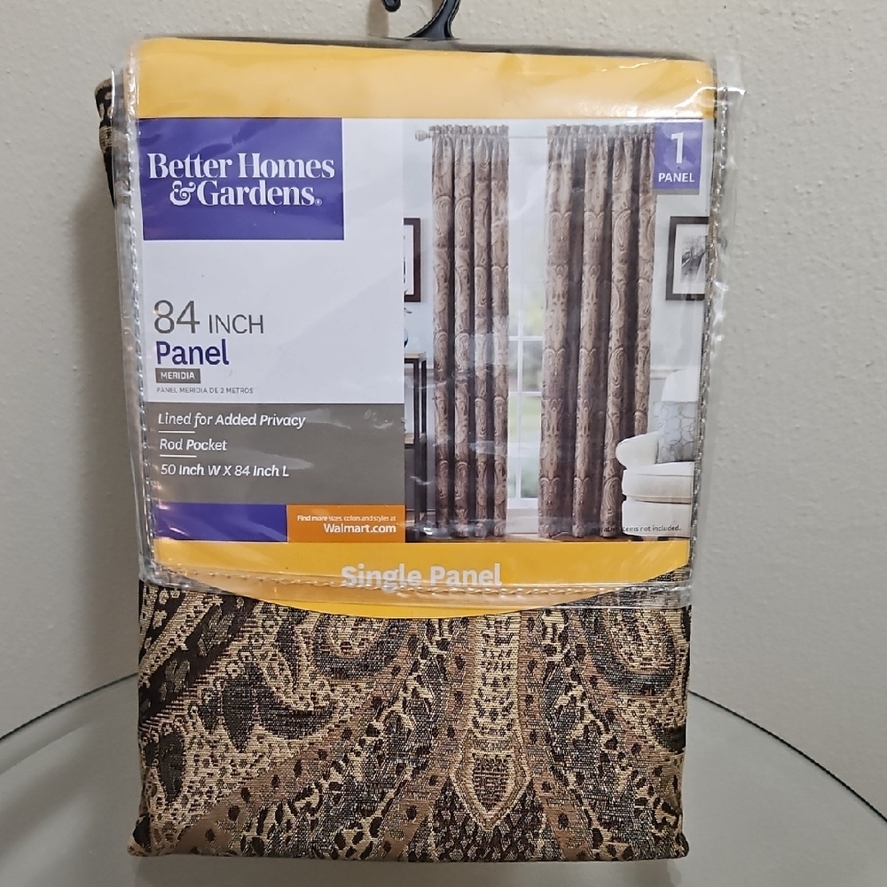 Better Homes and Gardens Single Curtain Panel